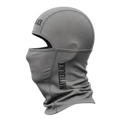 Grey balaclava side, white background